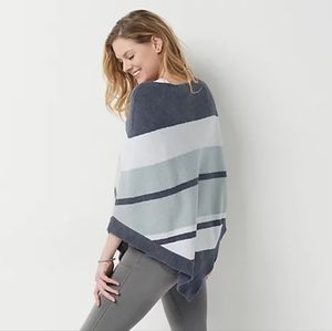 Barefoot Dreams CozyChic Ultra Lite Ocean Breeze Poncho